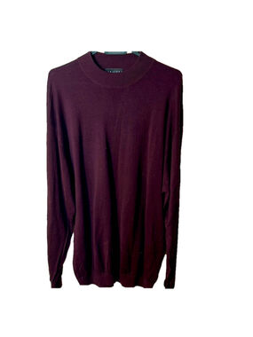 Baracuta silkmock Men's Burgundy Sweater silk and cotton blend size XLT